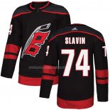 Maglia Hockey Carolina Hurricanes Jaccob Slavin Autentico Alternato Nero