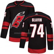 Maglia Hockey Carolina Hurricanes Jaccob Slavin Autentico Alternato Nero
