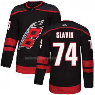 Maglia Hockey Carolina Hurricanes Jaccob Slavin Autentico Alternato Nero
