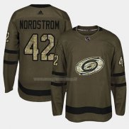 Maglia Hockey Carolina Hurricanes Joakim Nordstrom 2018 Salute To Service Verde Militare