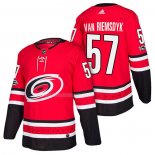 Maglia Hockey Carolina Hurricanes Trevor Van Riemsdyk Home Autentico 2018 Rosso