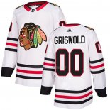 Maglia Hockey Chicago Blackhawks Clark Griswold Road Autentico Bianco