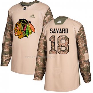 Maglia Hockey Chicago Blackhawks Denis Savard Autentico 2017 Veterans Day Camuffamento