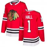 Maglia Hockey Chicago Blackhawks Glenn Hall Home Autentico Rosso