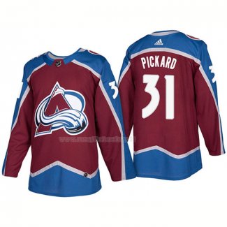 Maglia Hockey Colorado Avalanche Calvin Pickard Home Premier 2017-2018 Rosso