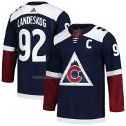 Maglia Hockey Colorado Avalanche Gabriel Landeskog Alternato Primegreen Autentico Pro Blu