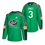 Maglia Hockey Columbus Blue Jackets Seth Jones 2018 Dia de San Patricio Verde