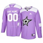 Maglia Hockey Dallas Stars Personalizzate Viola