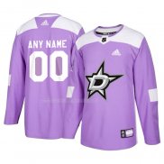 Maglia Hockey Dallas Stars Personalizzate Viola