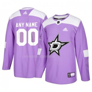 Maglia Hockey Dallas Stars Personalizzate Viola