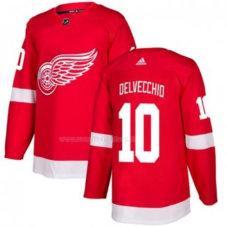 Maglia Hockey Detroit Red Wings Alex Delvecchio Home Autentico Rosso