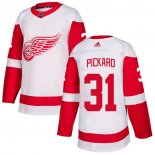Maglia Hockey Detroit Red Wings Calvin Pickard Road Autentico Bianco