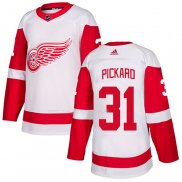 Maglia Hockey Detroit Red Wings Calvin Pickard Road Autentico Bianco