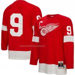 Maglia Hockey Detroit Red Wings Gordie Howe Mitchell & Ness Big & Tall 1960 Blue Line Rosso
