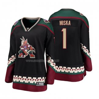 Maglia Hockey Donna Arizona Coyotes Hunter Miska Heritage Alternato Breakaway Nero
