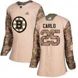 Maglia Hockey Donna Boston Bruins Brandon Carlo Autentico 2017 Veterans Day Camuffamento