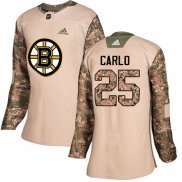 Maglia Hockey Donna Boston Bruins Brandon Carlo Autentico 2017 Veterans Day Camuffamento