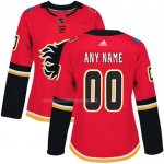 Maglia Hockey Donna Calgary Flames Personalizzate Rosso