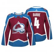 Maglia Hockey Donna Colorado Avalanche Tyson Barrie Autentico Giocatore Maroon