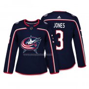Maglia Hockey Donna Columbus Blue Jackets Seth Jones Autentico Giocatore Blu