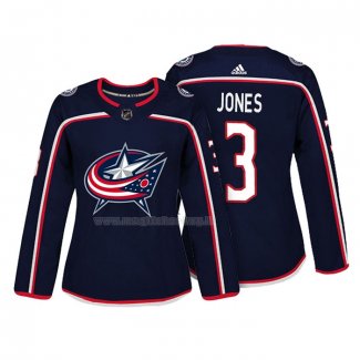 Maglia Hockey Donna Columbus Blue Jackets Seth Jones Autentico Giocatore Blu