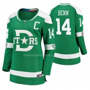 Maglia Hockey Donna Dallas Stars Jamie Benn Breakaway Giocatore 2020 Winter Classic Verde
