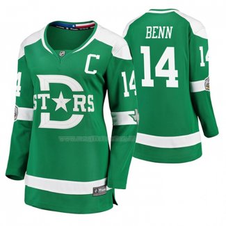 Maglia Hockey Donna Dallas Stars Jamie Benn Breakaway Giocatore 2020 Winter Classic Verde