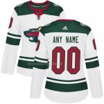 Maglia Hockey Donna Minnesota Wild Personalizzate Away Bianco