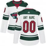 Maglia Hockey Donna Minnesota Wild Personalizzate Away Bianco