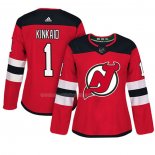 Maglia Hockey Donna New Jersey Devils Keith Kinkaid Autentico Giocatore Rosso