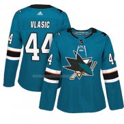 Maglia Hockey Donna San Jose Sharks Marc Edouard Vlasic Autentico Giocatore Verde