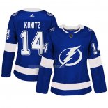 Maglia Hockey Donna Tampa Bay Lightning Chris Kunitz Autentico Giocatore Blu