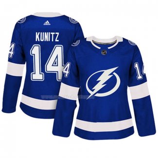 Maglia Hockey Donna Tampa Bay Lightning Chris Kunitz Autentico Giocatore Blu