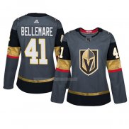 Maglia Hockey Donna Vegas Golden Knights Pierre Edouard Bellemare Home Autentico Giocatore Gris