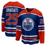 Maglia Hockey Edmonton Oilers Leon Draisaitl Home Breakaway Blu
