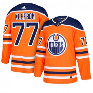 Maglia Hockey Edmonton Oilers Oscar Klefbom Home Arancione