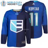 Maglia Hockey Europa Anze Kopitar Premier 2016 World Cup Blu