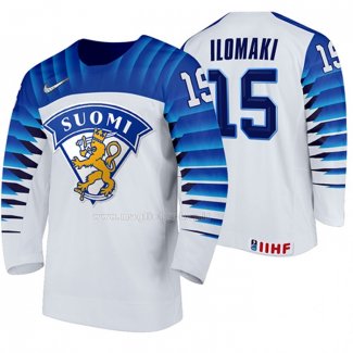 Maglia Hockey Finlandia Arttu Ilomaki Home 2020 Iihf World Championship Bianco
