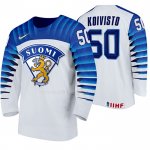 Maglia Hockey Finlandia Miika Koivisto Home 2020 Iihf World Championship Bianco
