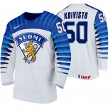 Maglia Hockey Finlandia Miika Koivisto Home 2020 Iihf World Championship Bianco