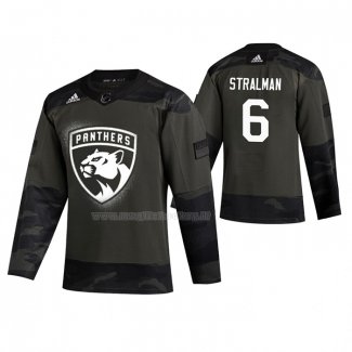 Maglia Hockey Florida Panthers Anton Stralman 2019 Veterans Day Camuffamento