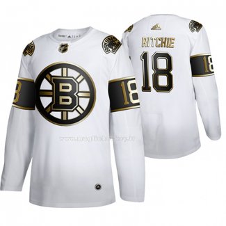 Maglia Hockey Golden Edition Boston Bruins Brett Ritchie Limited Bianco