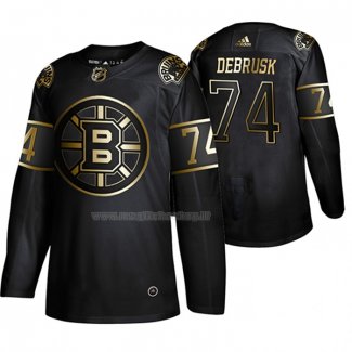 Maglia Hockey Golden Edition Boston Bruins Jake Debrusk Autentico Nero