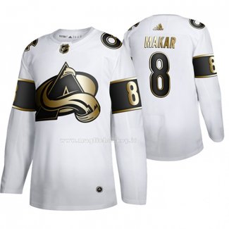 Maglia Hockey Golden Edition Colorado Avalanche Cale Makar Limited Bianco