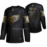 Maglia Hockey Golden Edition Detroit Red Wings Kaden Fulcher Autentico Nero