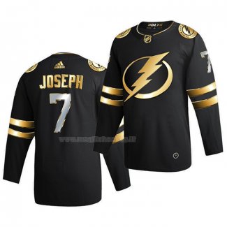 Maglia Hockey Golden Edition Tampa Bay Lightning Mathieu Joseph Limited Autentico 2020-21 Nero