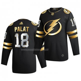 Maglia Hockey Golden Edition Tampa Bay Lightning Ondrej Palat Limited Autentico 2020-21 Nero