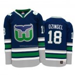 Maglia Hockey Hartford Whalers Ryan Dzingel Heritage Throwback Blu