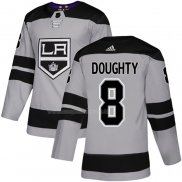Maglia Hockey Los Angeles Kings Drew Doughty Alternato Autentico Gris