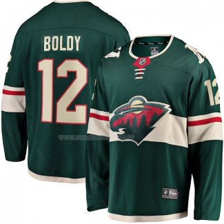 Maglia Hockey Minnesota Wild Matthew Boldy Home Breakaway Verde